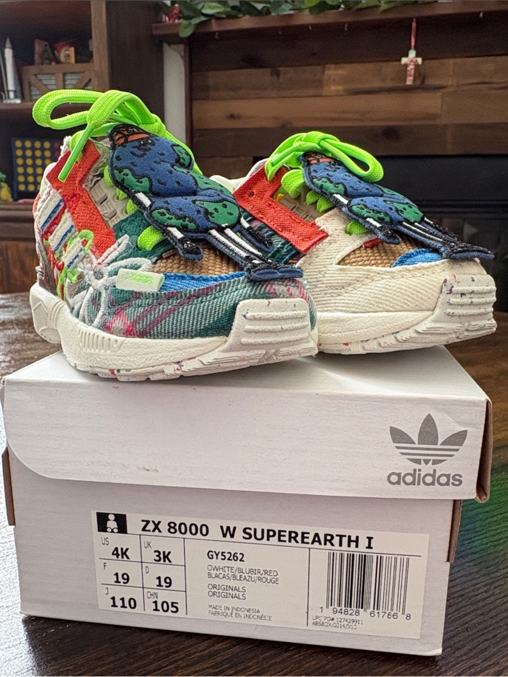 Sean Wotherspoon x Adidas ZX 8000 Superearth Toddler GY5262 Deadstock